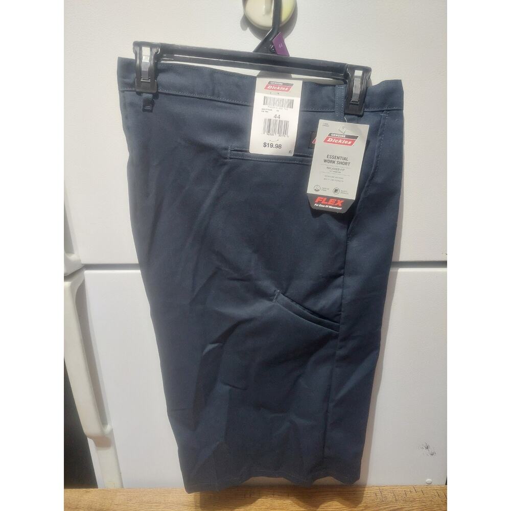 Genuine Dickies Men's Twill Essential Work Shorts, Dark Navy, Size 44